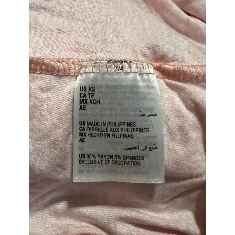 Charter Club Coral Daisy Lace Short Sleeve PJ Set Extra Small NWT